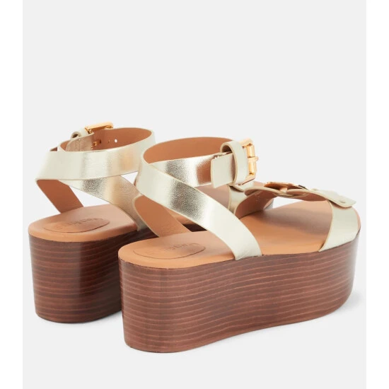 See By Chloé Chany Leather Platform Sandals - Image 2