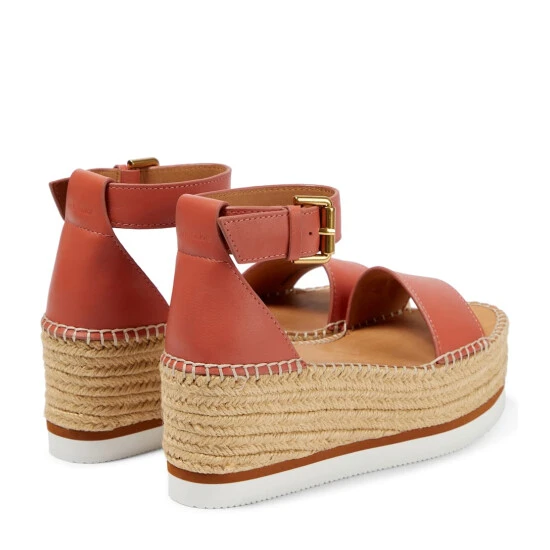 See By Chloé Glyn Leather Platform Espadrille Sandals - Image 2