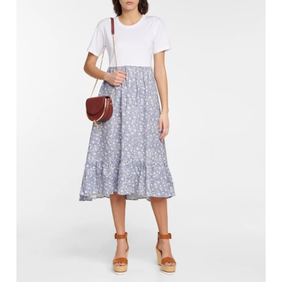 See By Chloé Glyn Leather Espadrille Wedges