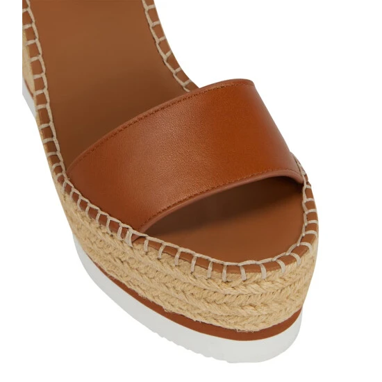 See By Chloé Glyn Leather Espadrille Wedges - Image 5