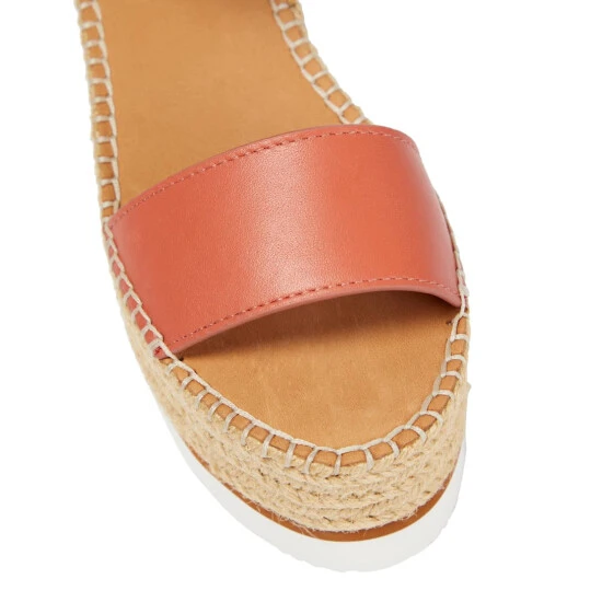 See By Chloé Glyn Leather Platform Espadrille Sandals - Image 5