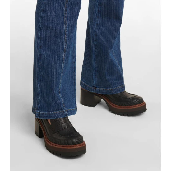 See By Chloé Mahalia Leather Platform Loafers - Image 3