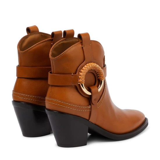See By Chloé Hana Leather Cowboy Boots - Image 2