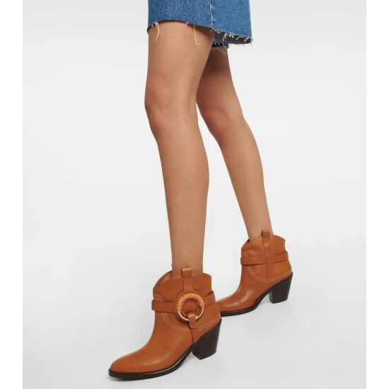 See By Chloé Hana Leather Cowboy Boots - Image 3