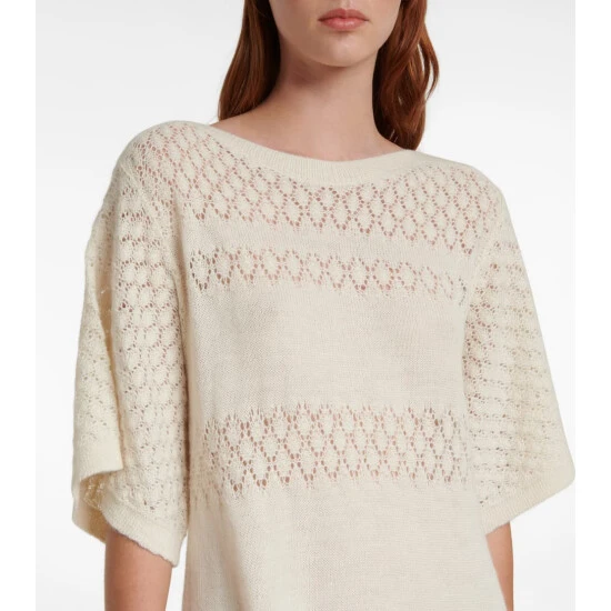 See By Chloé Open-knit Alpaca Wool-blend Dress - Image 3
