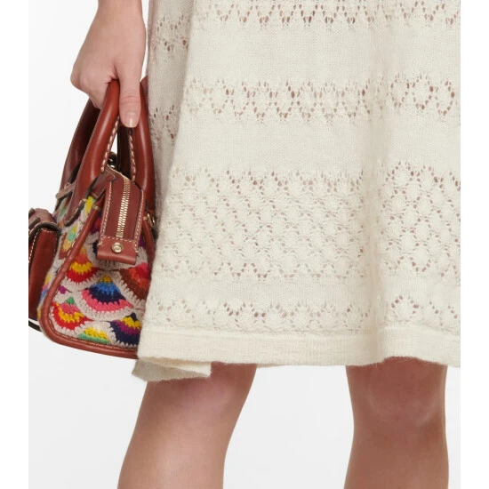 See By Chloé Open-knit Alpaca Wool-blend Dress - Image 4