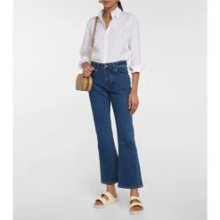 See By Chloé Mid-rise Flared Cropped Jeans