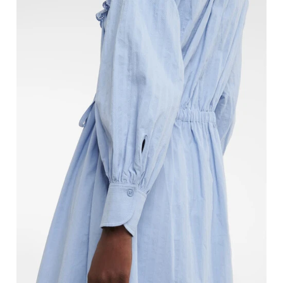See By Chloé Ruffled Cotton Poplin Shirt Dress - Image 5
