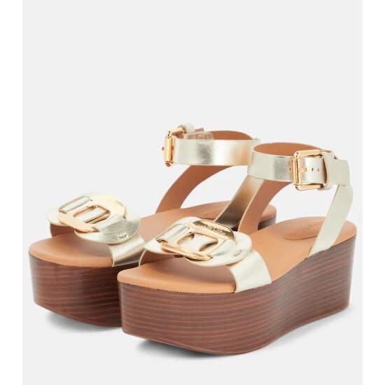 See By Chloé Chany Leather Platform Sandals - Image 4