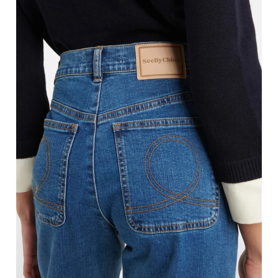 See By Chloé High-rise Straight-leg Jeans - Image 4