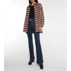 See By Chloé Checked Cotton-blend Jacket
