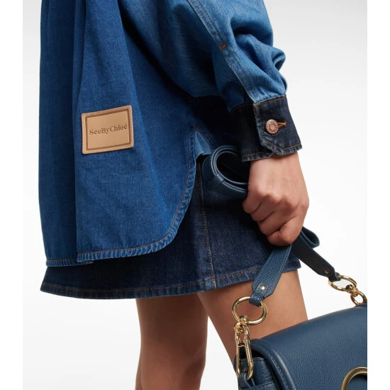 See By Chloé Patchwork Denim Shirt - Image 4