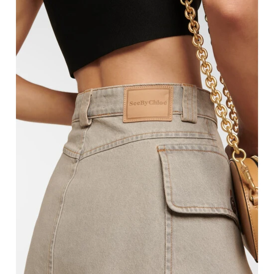 See By Chloé Denim Miniskirt - Image 4