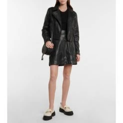 See By Chloé Leather Miniskirt