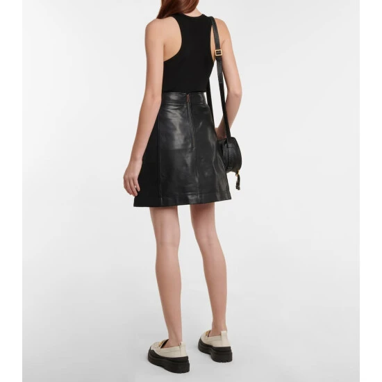See By Chloé Leather Miniskirt - Image 2