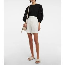 See By Chloé Lace-trimmed Cotton Blouse