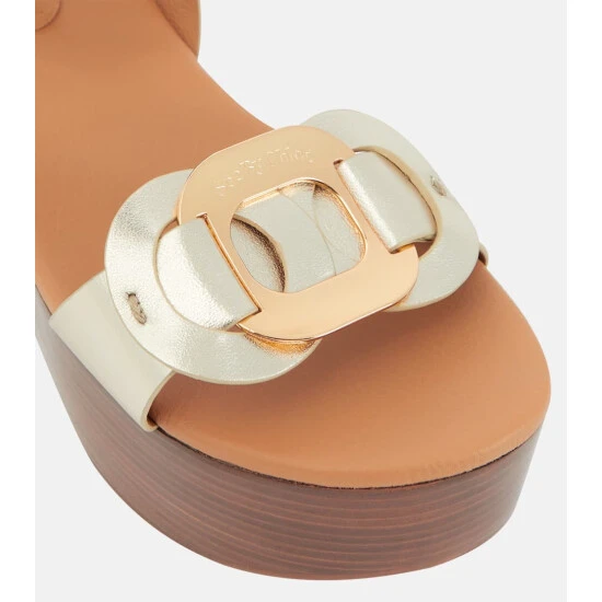 See By Chloé Chany Leather Platform Sandals - Image 5