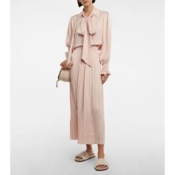 See By Chloé Pleated Maxi Skirt