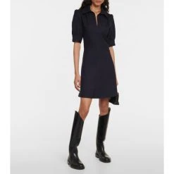 See By Chloé A-line Cotton-blend Minidress