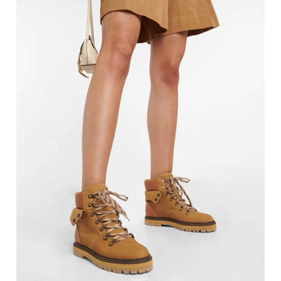 See By Chloé Eileen Leather Hiking Boots - Image 3