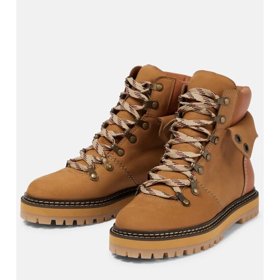 See By Chloé Eileen Leather Hiking Boots - Image 4