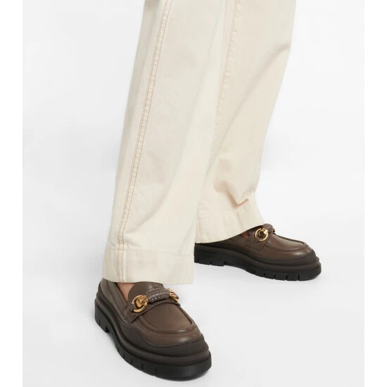 See By Chloé Lylia Embellished Leather Loafers - Image 3