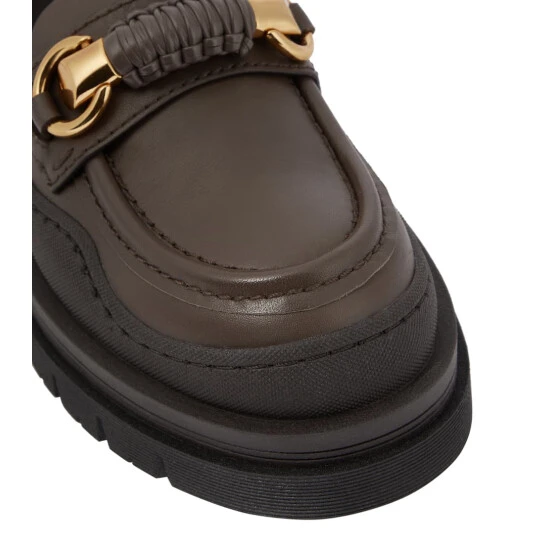 See By Chloé Lylia Embellished Leather Loafers - Image 5