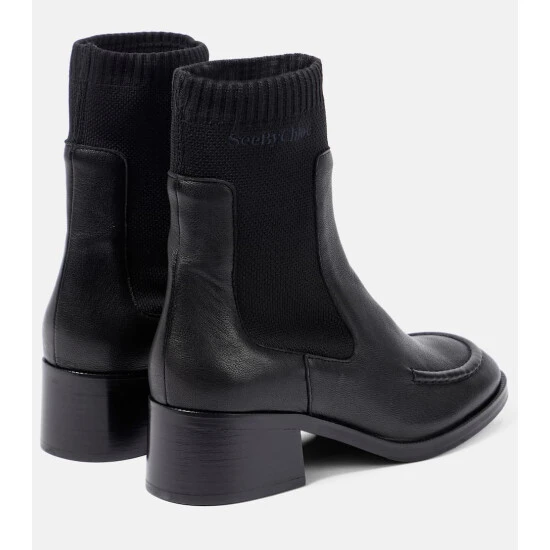 See By Chloé Wendy Leather Ankle Boots - Image 2