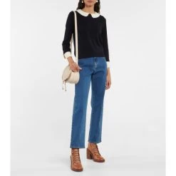 See By Chloé Contrasting Wool-blend Sweater