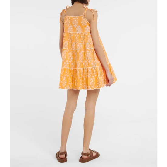 Juliet Dunn Floral Cotton Minidress - Image 2