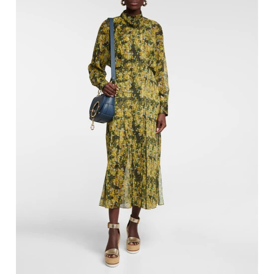 See By Chloé Glyn Leather Wedge Espadrille Sandals