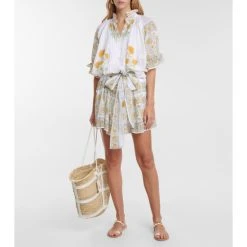 Juliet Dunn Floral Shirt Dress