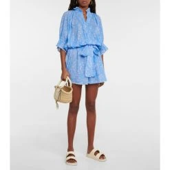 Juliet Dunn Floral Cotton Dress