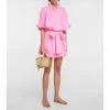 Juliet Dunn Ruffled Cotton Minidress